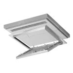 Revisionsklappe Brandschutzklappe Alustar EI30 aus Aluminium für abgehängte Decken, 200×200 bis 800×800 mm