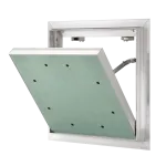 Revisionsklappe Alu Quattro aus Aluminium, luftdicht, schlagregendicht und rauchdicht, 200×200 bis 600×600 mm