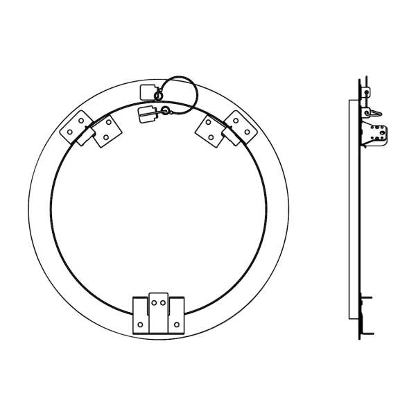 Revisionsklappe rund Tempo Rondo mit 12,5 mm Gipskartoneinlage – Bild 3