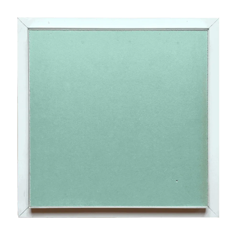 Revisionsklappe Tempo Eco Green aus Gipskarton 12,5 mm für abgehängte Decken, herausnehmbar, 300×300 bis 600×600 mm