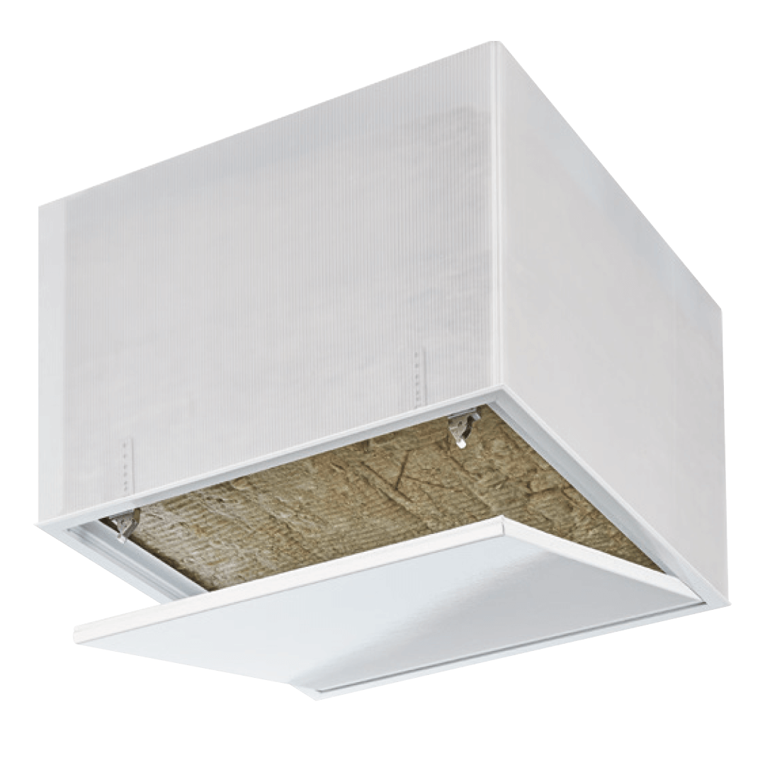 tempo-primus-airproof-bbc-550x550mm-001-1.png Revisionsklappe Tempo Primus Airproof aus Stahlblech, luftdicht mit Dämmung für Niedrigenergiehäuser, 500×500 bis 500×500 mm