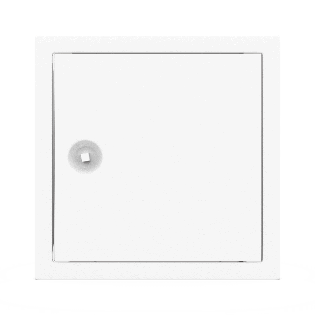 trappe-de-visite-metallique-softline-ouverture-4-pans-1-1.png Revisionstür Tempo Softline aus Stahlblech, weiß, Öffnung Vierkantschlüssel, Rahmen mit weichem Profil