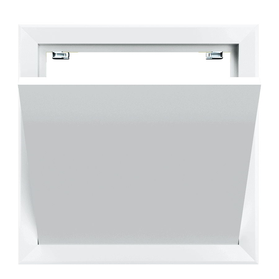 trappe-de-visite-tempo-softline-etanche-air-poussiere-04-1.png Revisionstür Tempo Softline aus Stahlblech, luft- und staubdicht, für Wand und Decke, 200×200 bis 600×600 mm